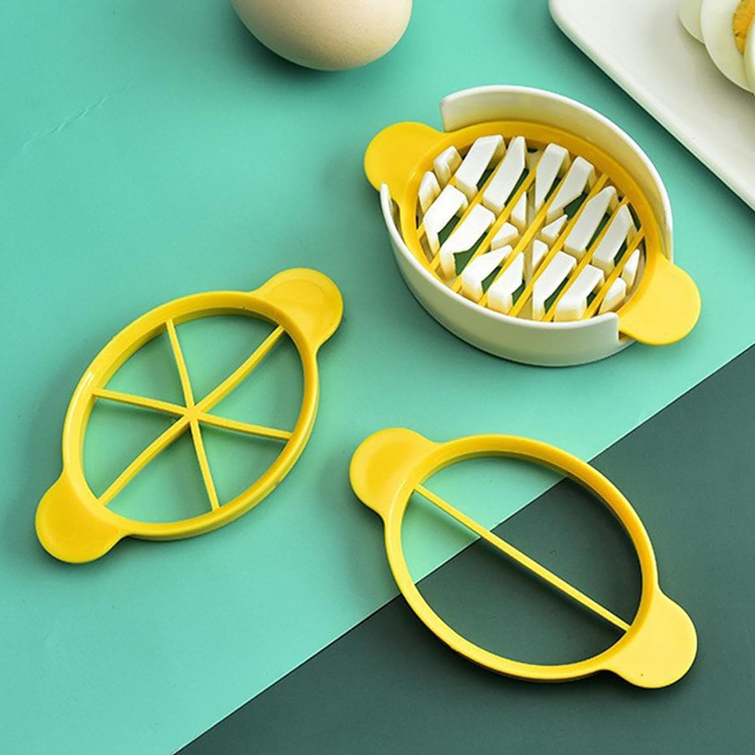 Egg Slicer, 3 in 1 Boiled Egg Slicer, Egg Slicer, Preserved Egg Slicer, Home Restaurant Kitchen Tool (1 Pc) Egg Slicer, 3 in 1 Boiled Egg Slicer, Egg Slicer, Preserved Egg Slicer, Home Restaurant Kitchen Tool (1 Pc)